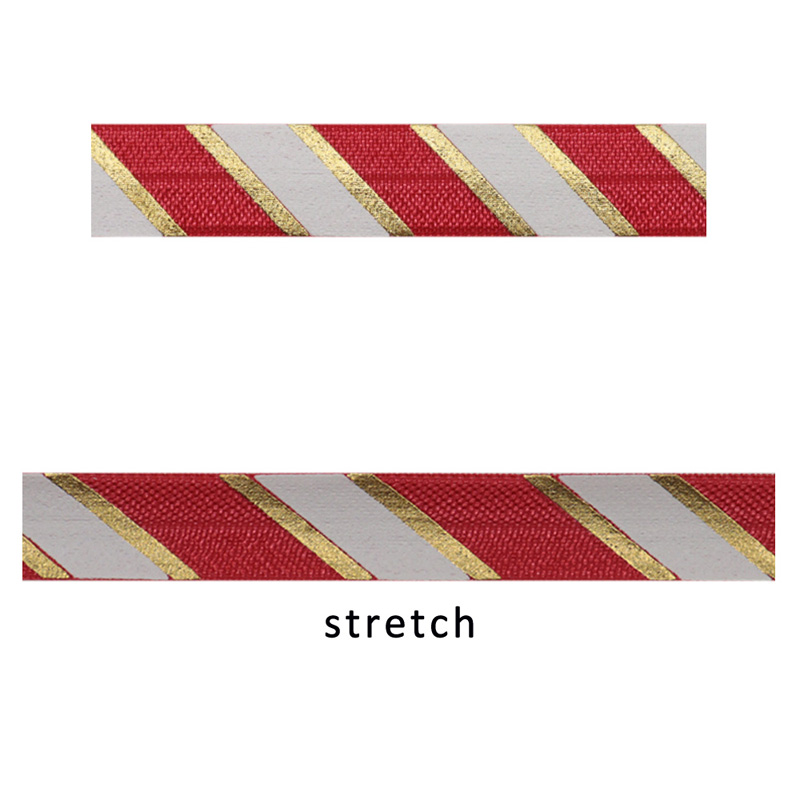 Red elastic ribbon for hair ties