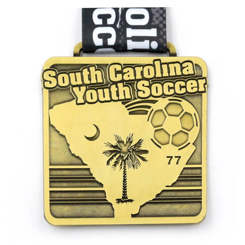 Manufacturer no minimum custom youth soccer medal