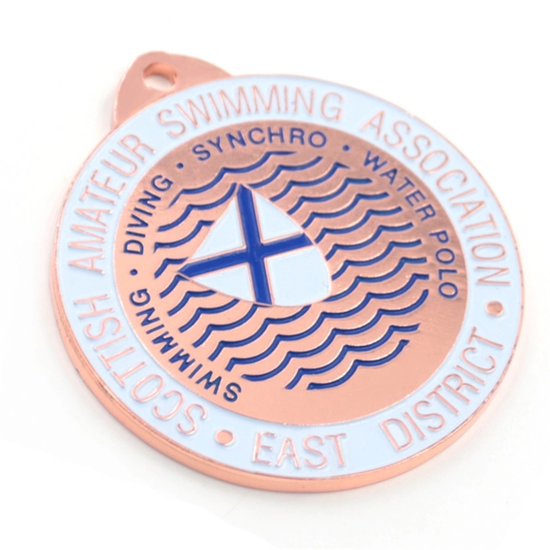 Metal swimming sport medals custom factory