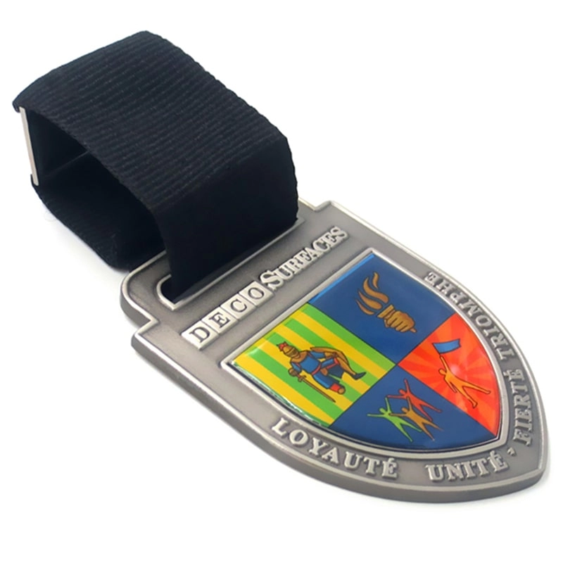 Factory custom zinc alloy medals with epoxy