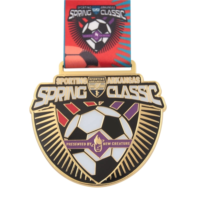 Supplier custom Epoxy spring classic football medal