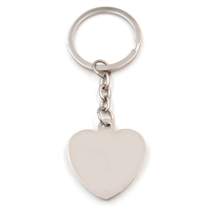 Manufacturer custom glitter heart shaped keychain