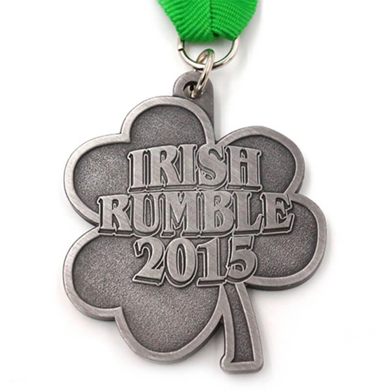 Manufacturer custom irish antique silver medal