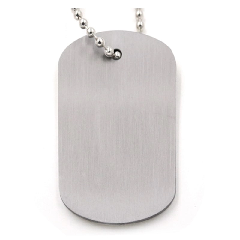 Single side enamel logo necklace dog tag custom supplier