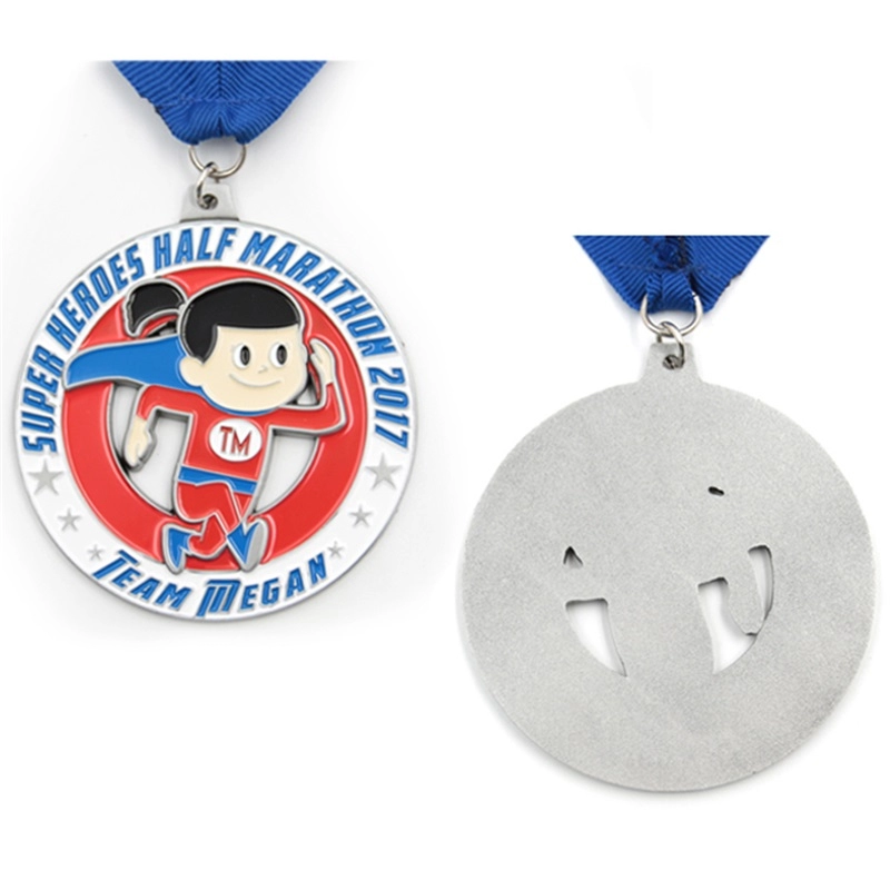 Super heroes half marathon medal custom supplier