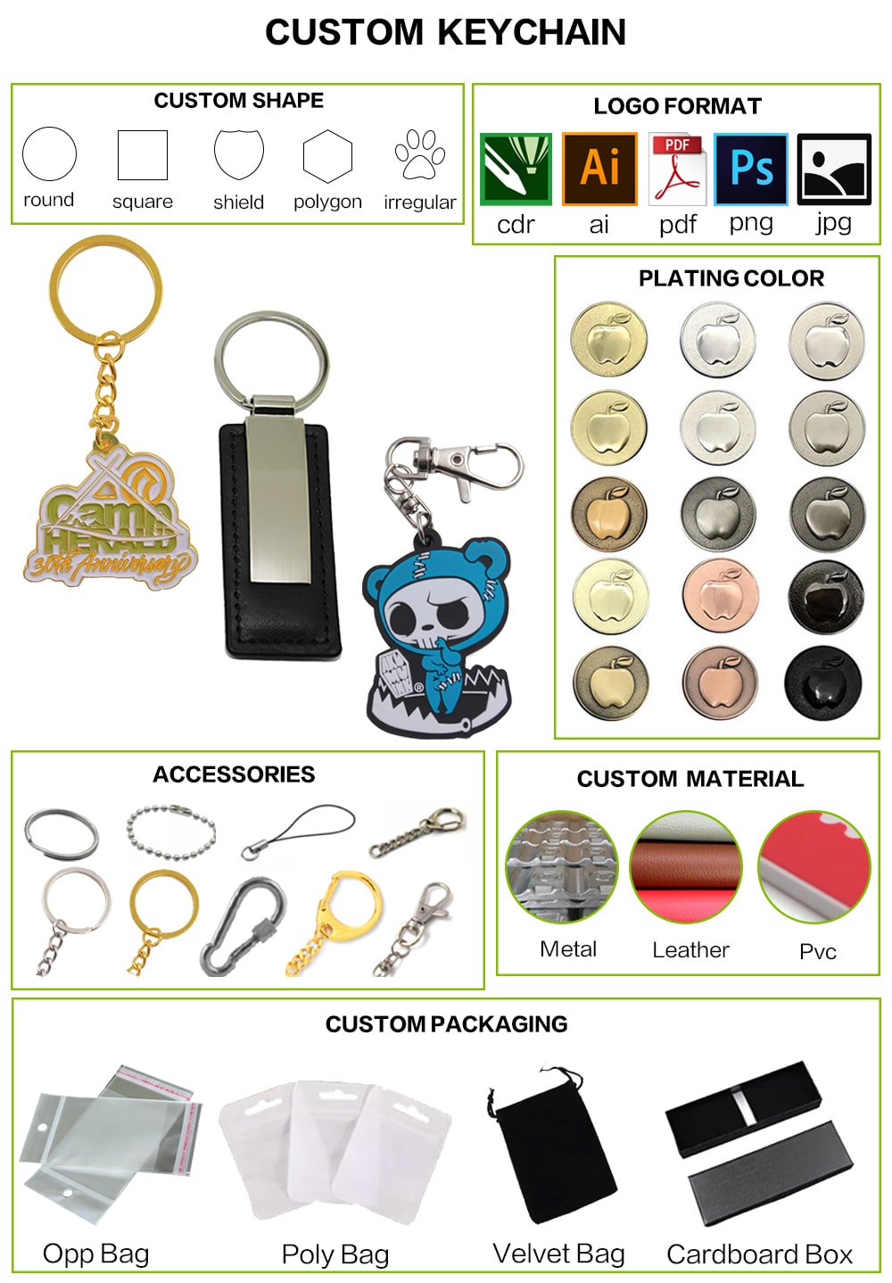 Custom cartoon enamel keychain