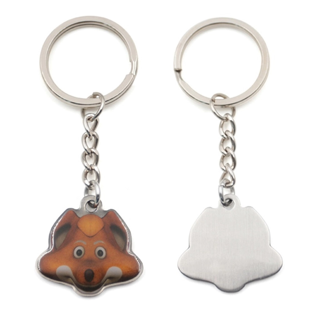 Custom printing fox keychain factory
