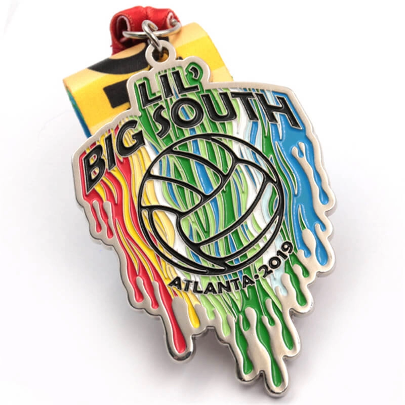 Metal volleyball sports medal custom manufacturer