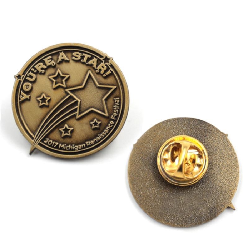 Manufacturer custom logo sandblast round pins