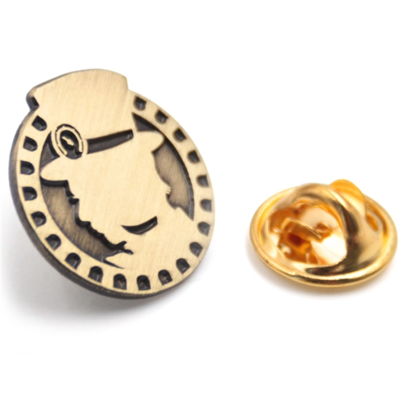 Die cast metal pin badges for custom supplier