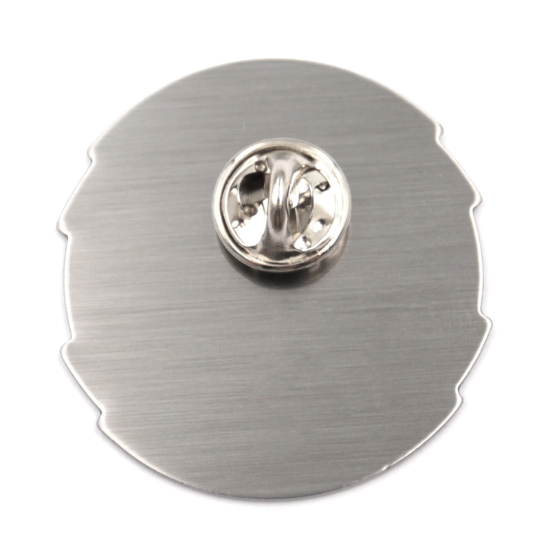 Offset printed logo lapel pin badge factory