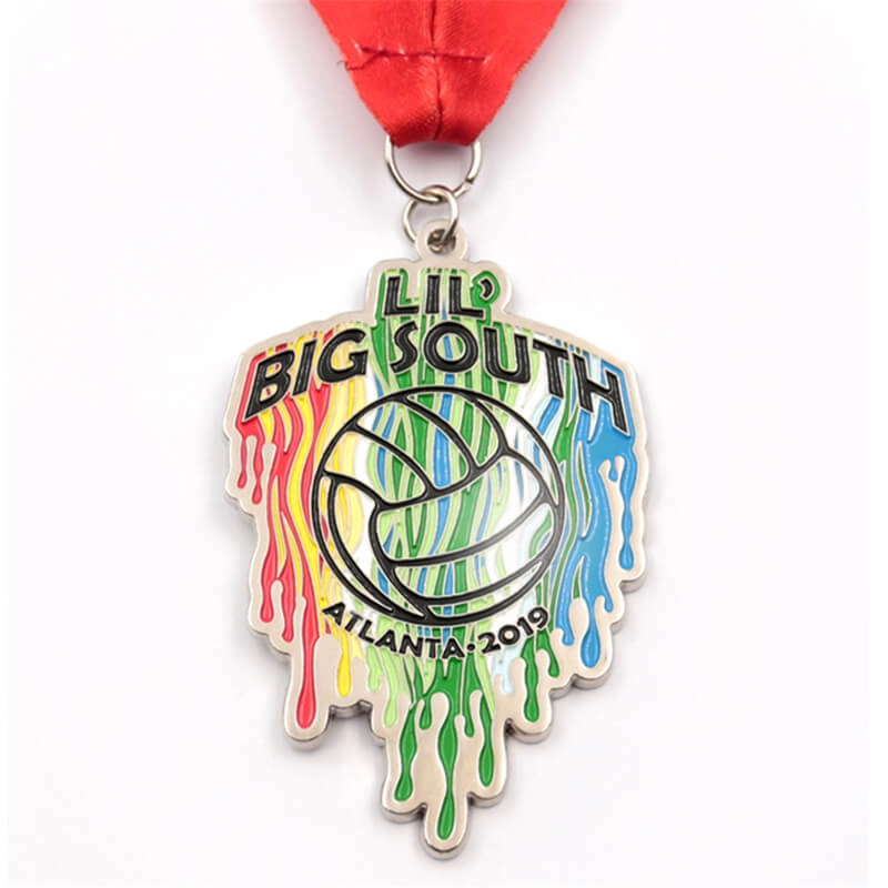 Metal volleyball sports medal custom manufacturer