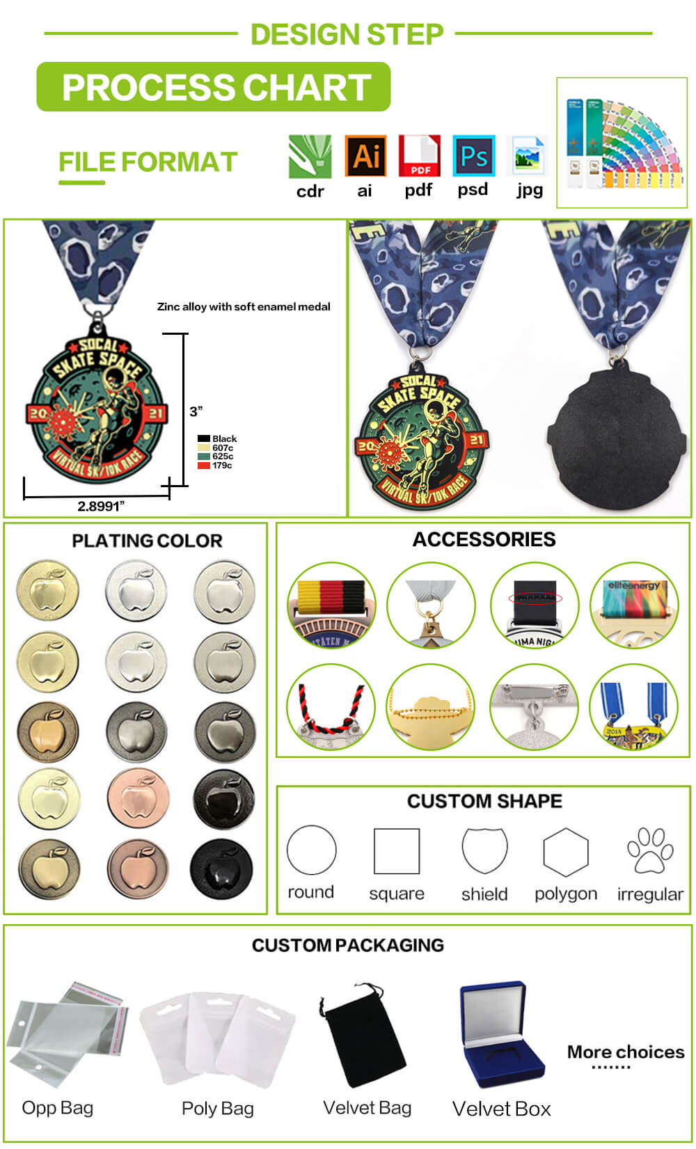 zinc alloy rugby medals