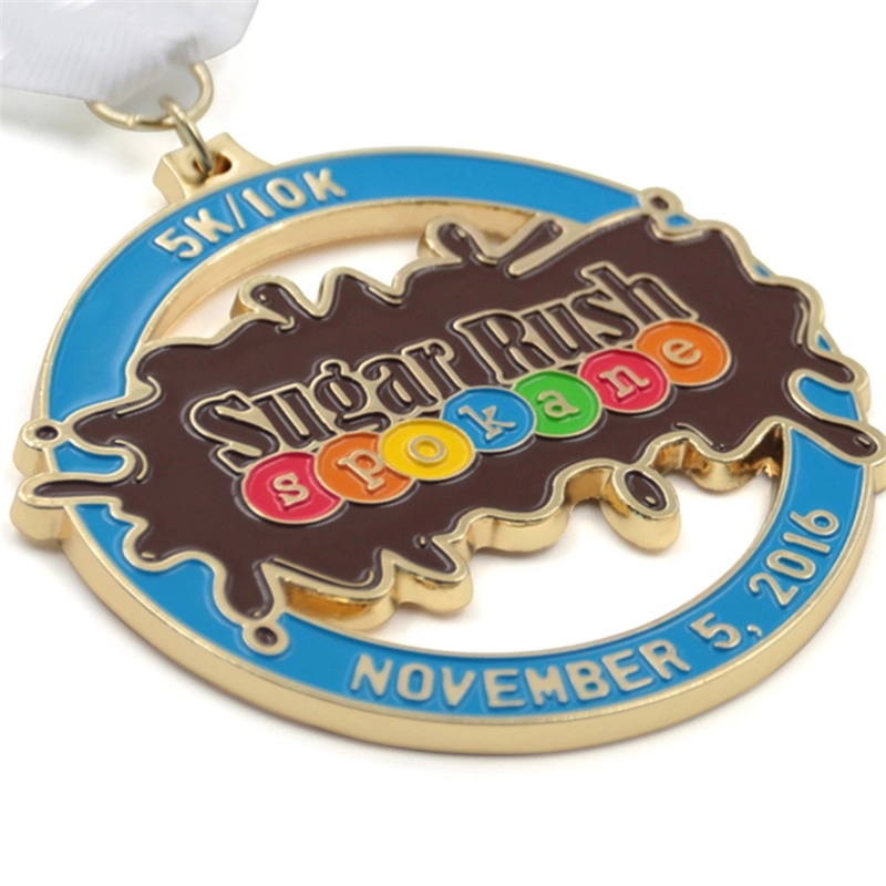 Hollow out 5k 10k running medal wholesale