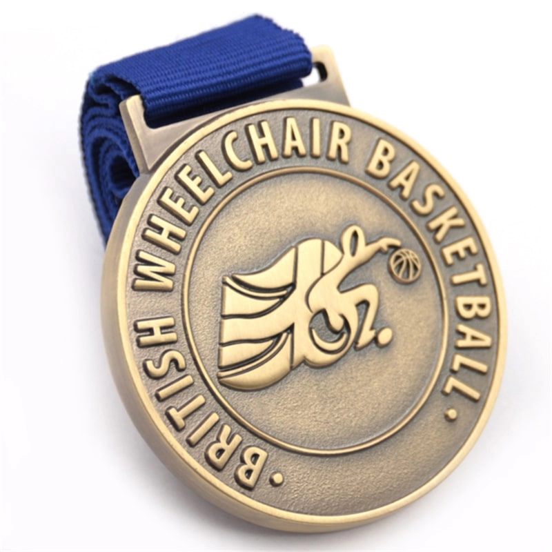 Custom gold silver bronze basketball medals manufacturer