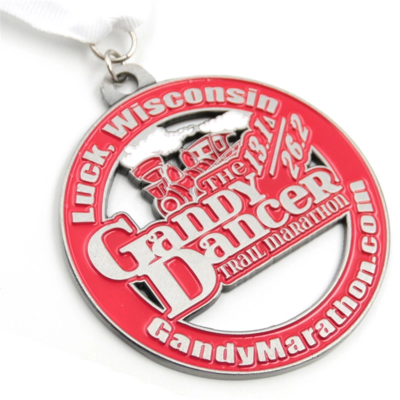 Lucky marathon metal medal custom manufacturer