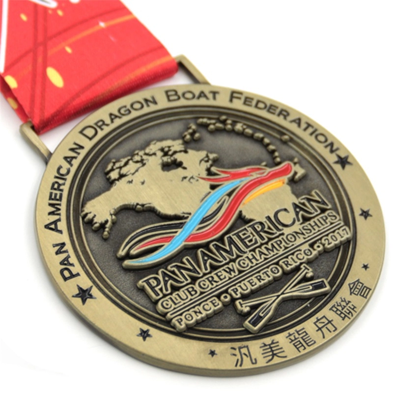 Dragon boat gold medal customized supplier