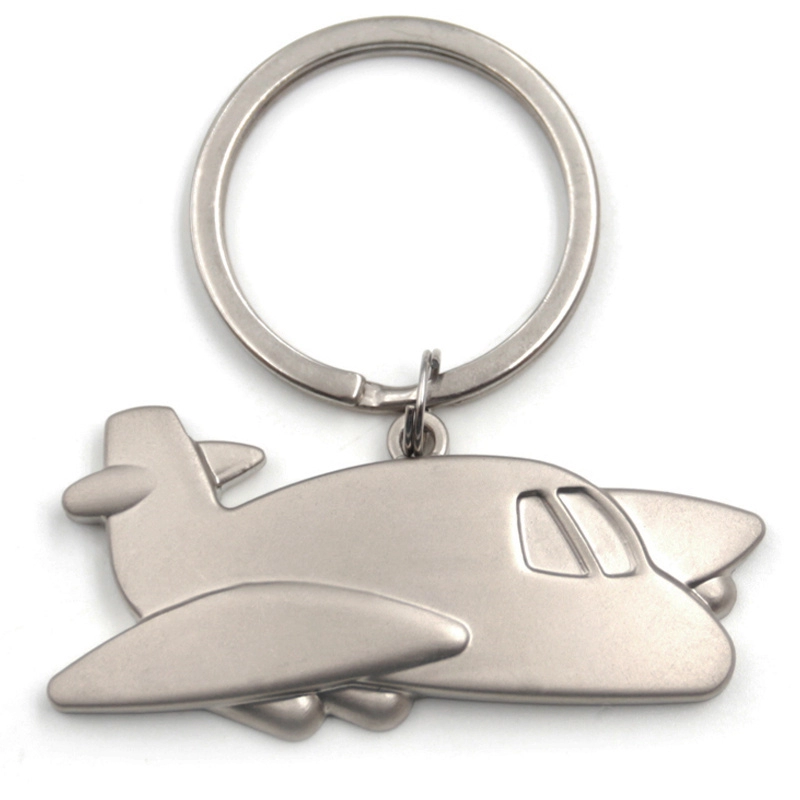 Manufacturer no minimum custom metal aircraft keychain