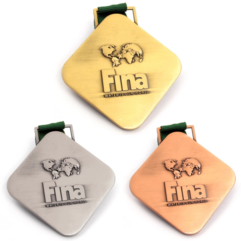 Custom gold silver bronze award medal manufacturer