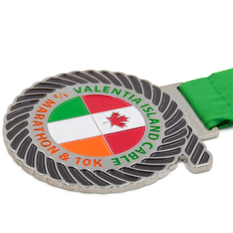 Metal logo 10k Marathon Medals Personalised