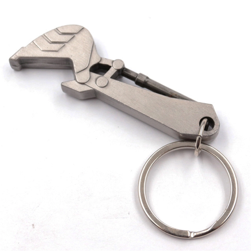 Excavator hook bottle opener keychain custom factory