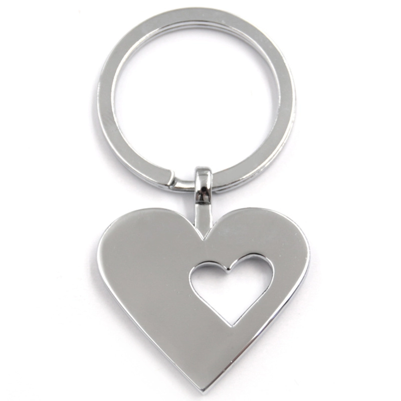 Cut-out heart diamond keychain manufacturer