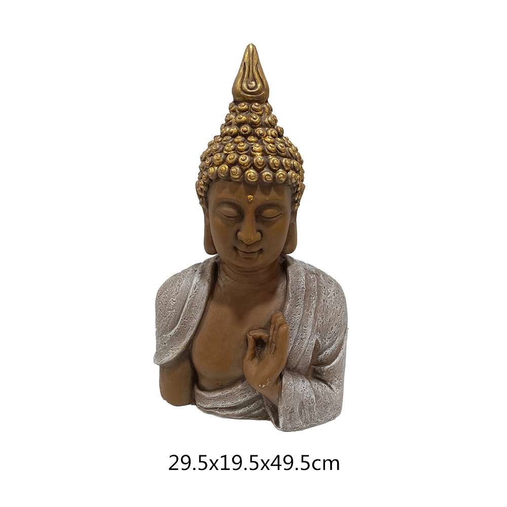 Wholesale  indoor&outdoor decor durable stone Meditative Bust buddha garden landscaping Statuary
