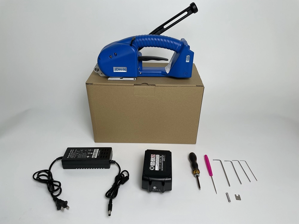 Semi automatic Battery Strapping Tool JDH-16 Electric Portable Packer
