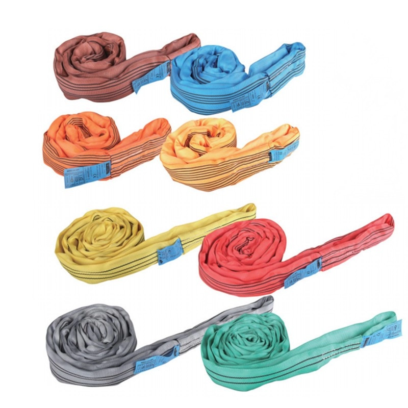 1-11t Polyester Round Lift Sling Heavy Duty Poly Lifting Sling