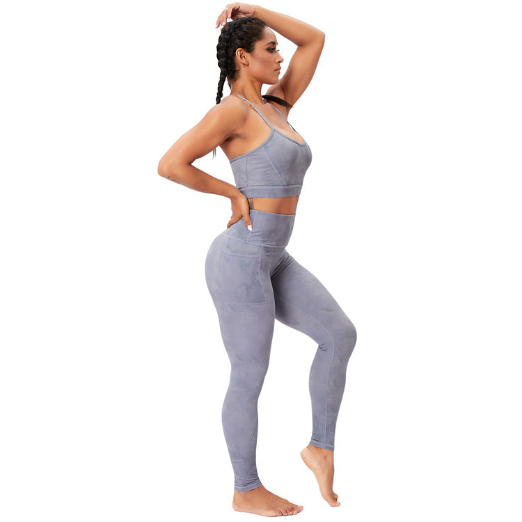 Sexy Workout Women Tie Dye Yoga Set