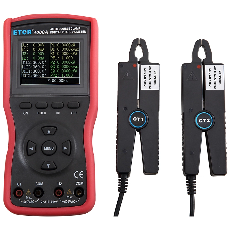 ETCR4000A Intelligent Double Clamp Digital Phase Voltmeter