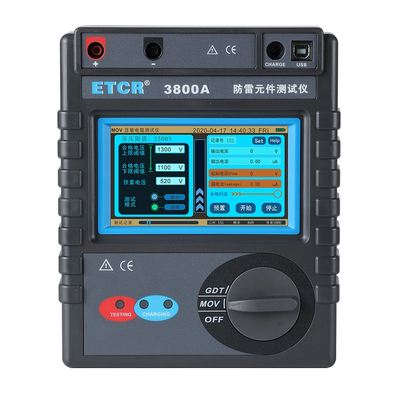 ETCR3800A Lightning Protection Component Tester