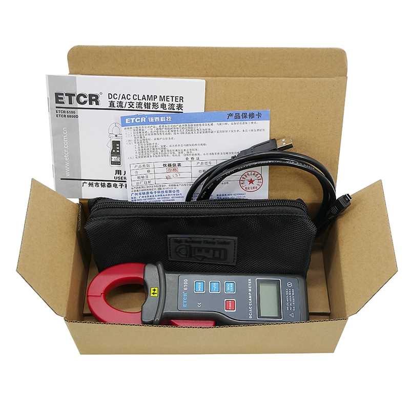 ETCR6100 AC DC Clamp Current Meter 1000A