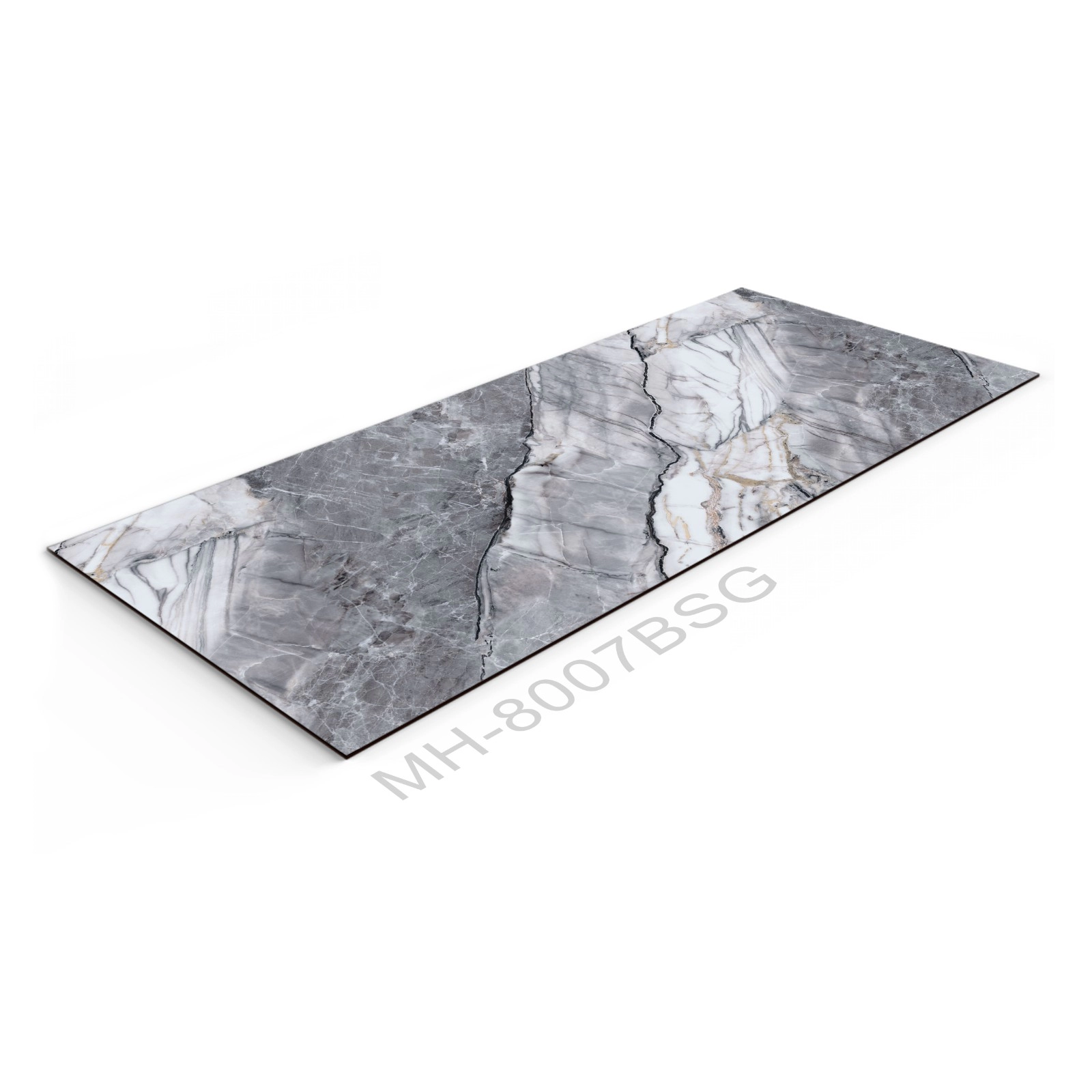 Continous Marble pattern 9mm thickness Solid wall panel with faux Stone series background board