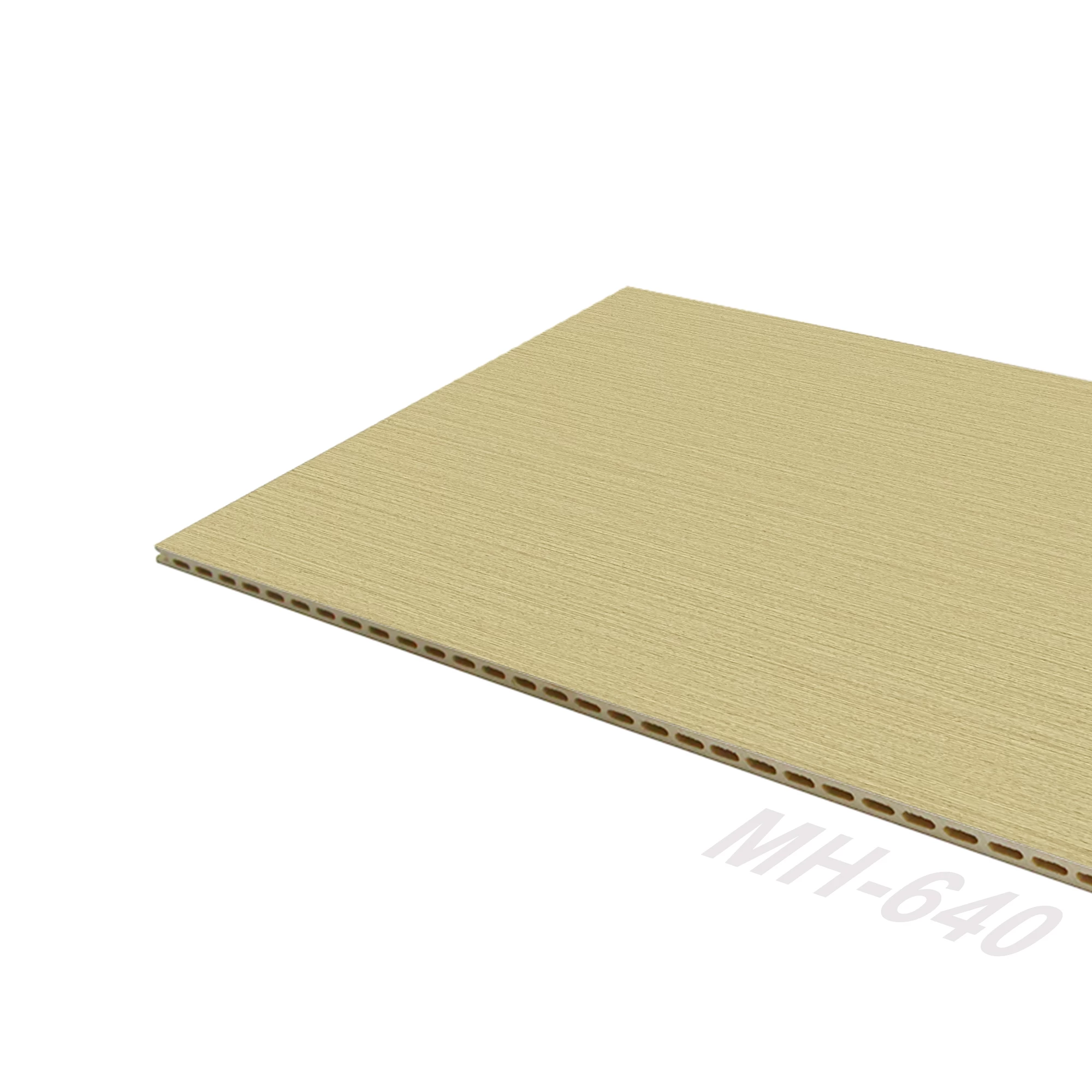 Bamboo and wood fiber integrated wallboard PVC eco-wood