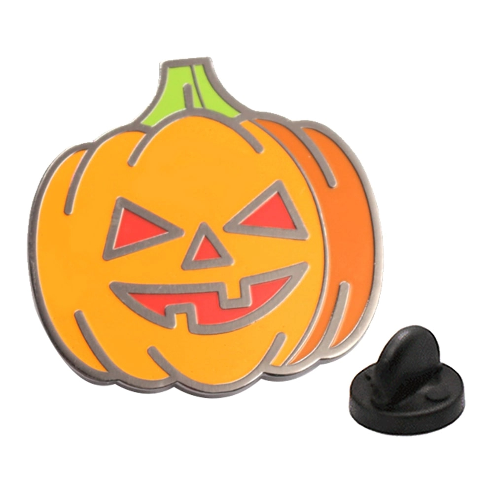 Custom halloween pumpkin enamel pin manufacturer