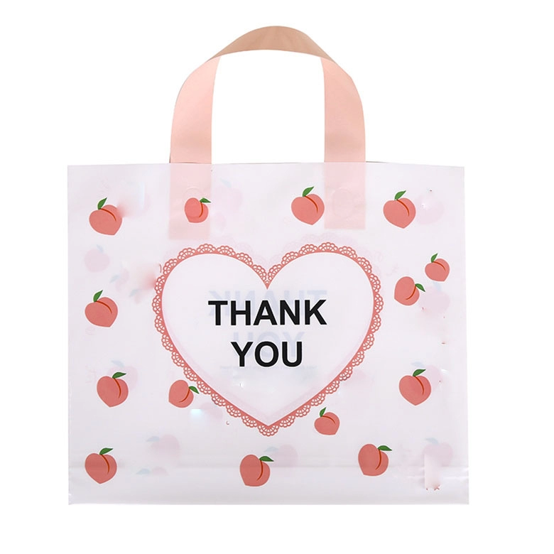 Reusable Plastic Merchandise Bags with Handle for Shopping