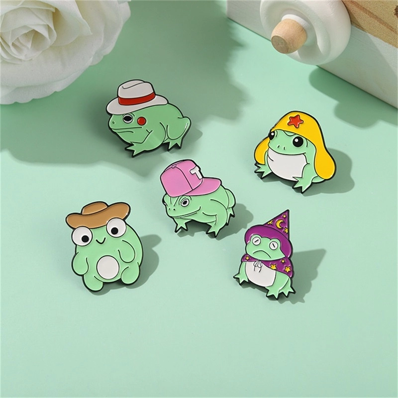 High quality frog enamel pins design