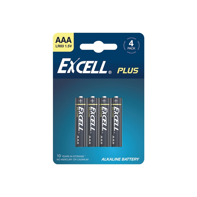 Long-lasting LR03 Alkaline EXCELL-PLUS AAA Batteries