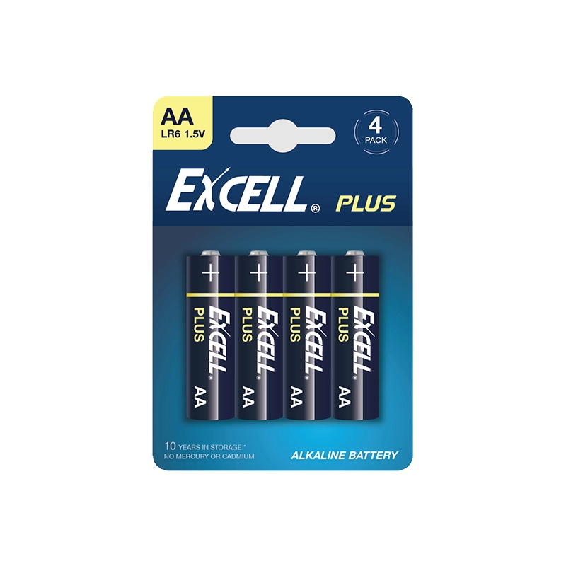 High Energy LR6 Alkaline EXCELL-PLUS AA Batteries
