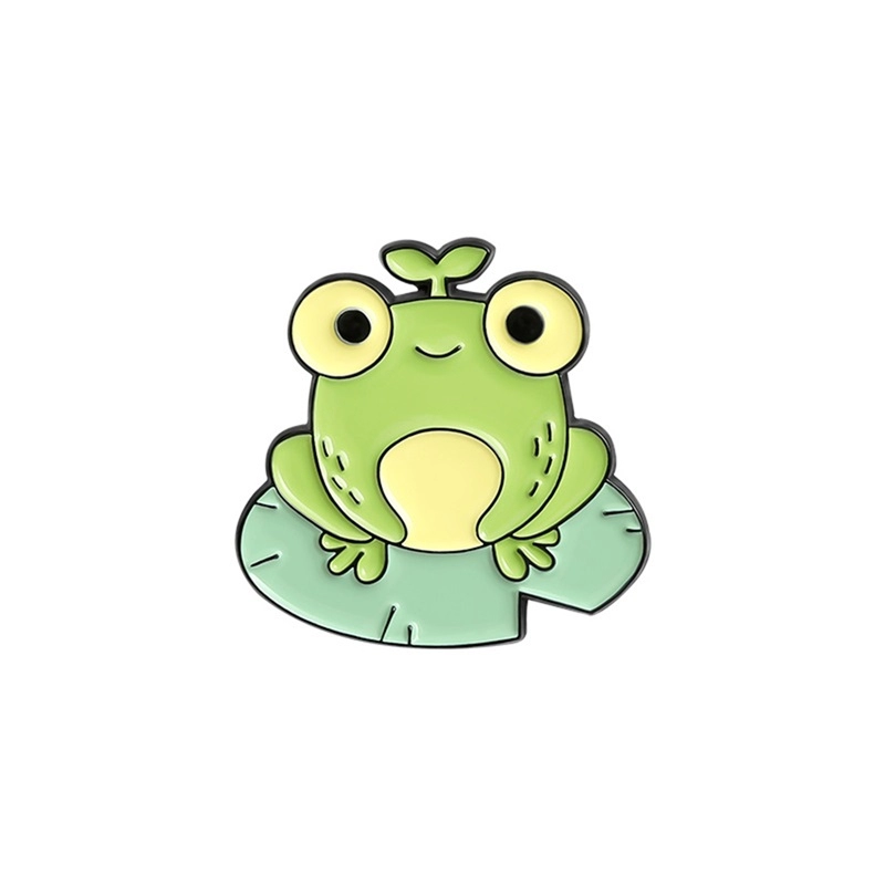 Cartoon frog soft enamel pin makers