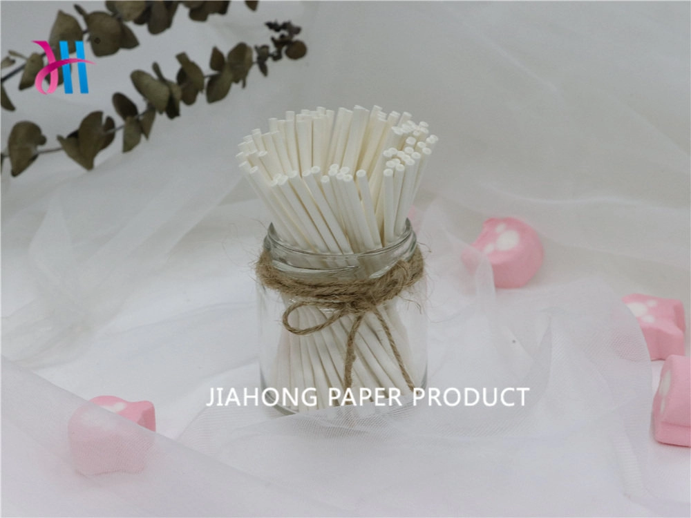 Food grade environmental white flag paper sticks 3.0*100mm