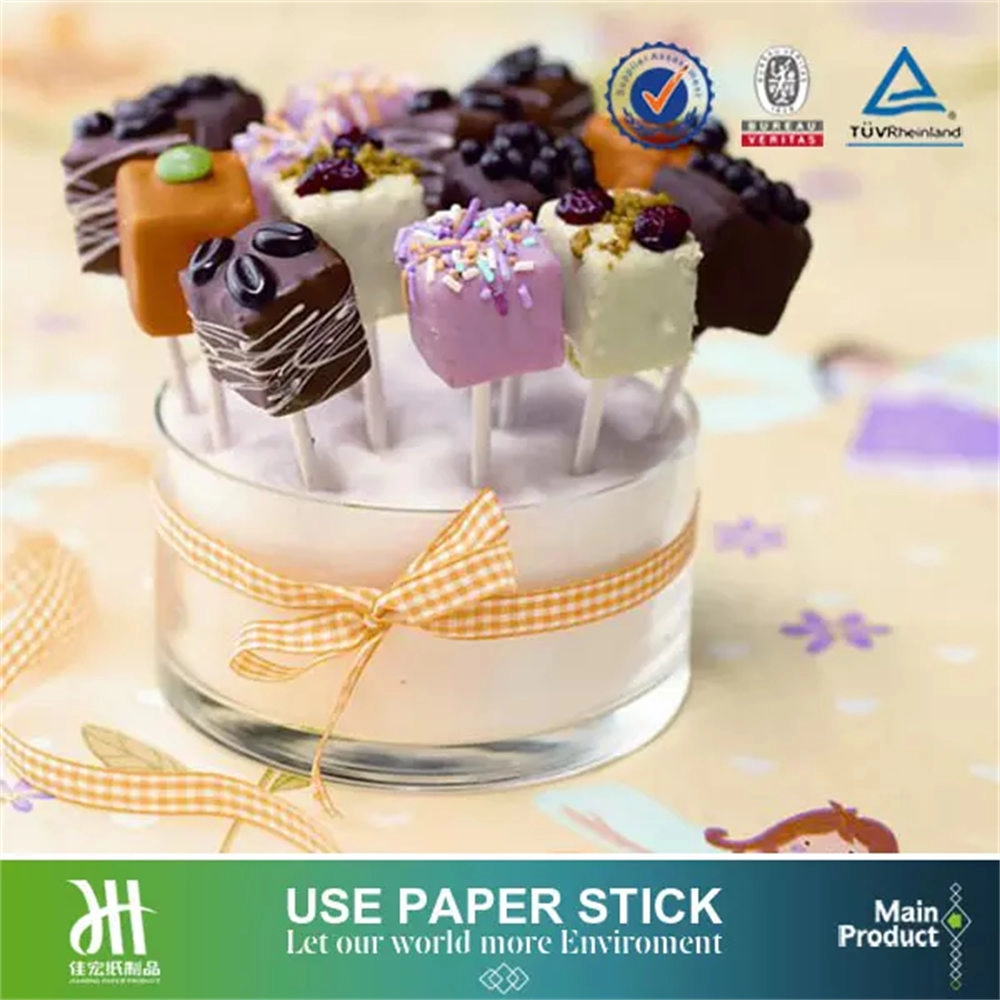 Wholesale Custom Lollipop Cake Chocolate Paper Sticks