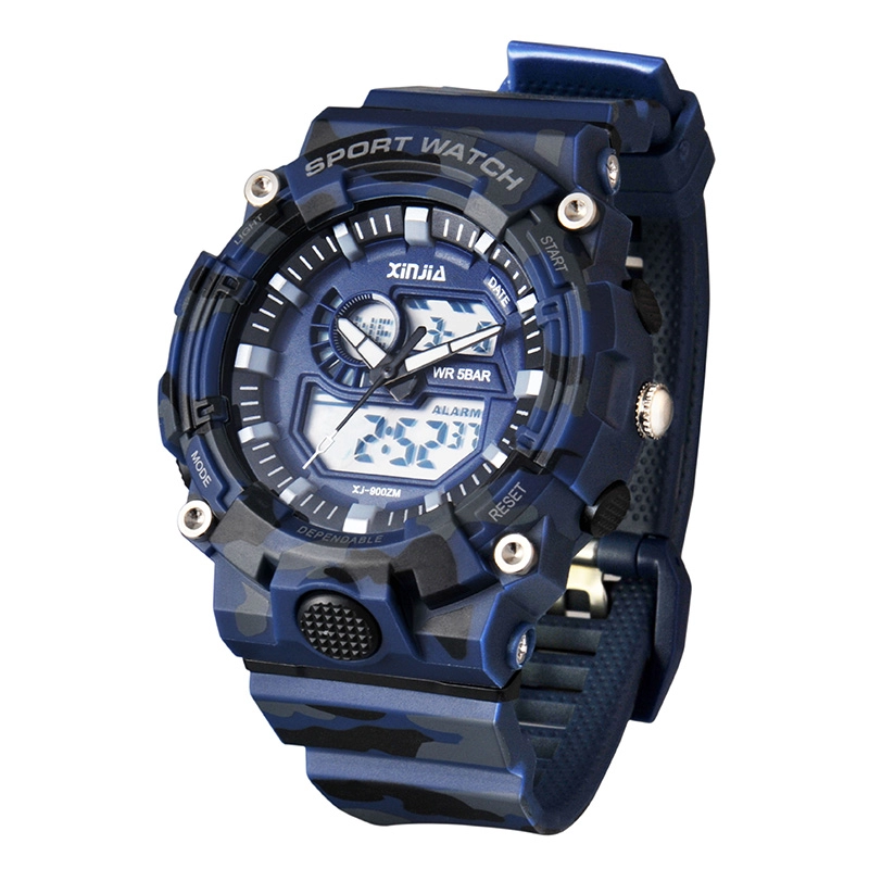 Fashion Sport Men's Waterproof Analog-Digital Wristwatch