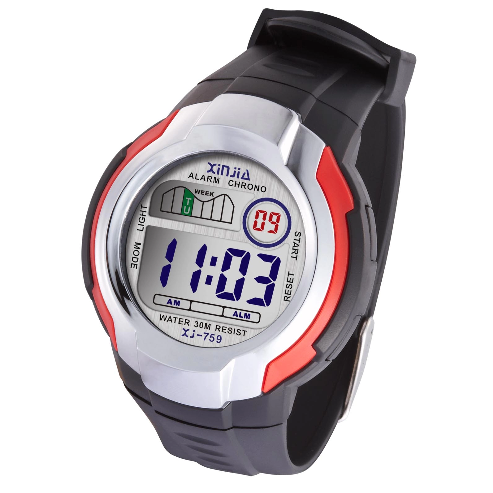 Digital Water Resistant Wrist Watch Hot Selling Model