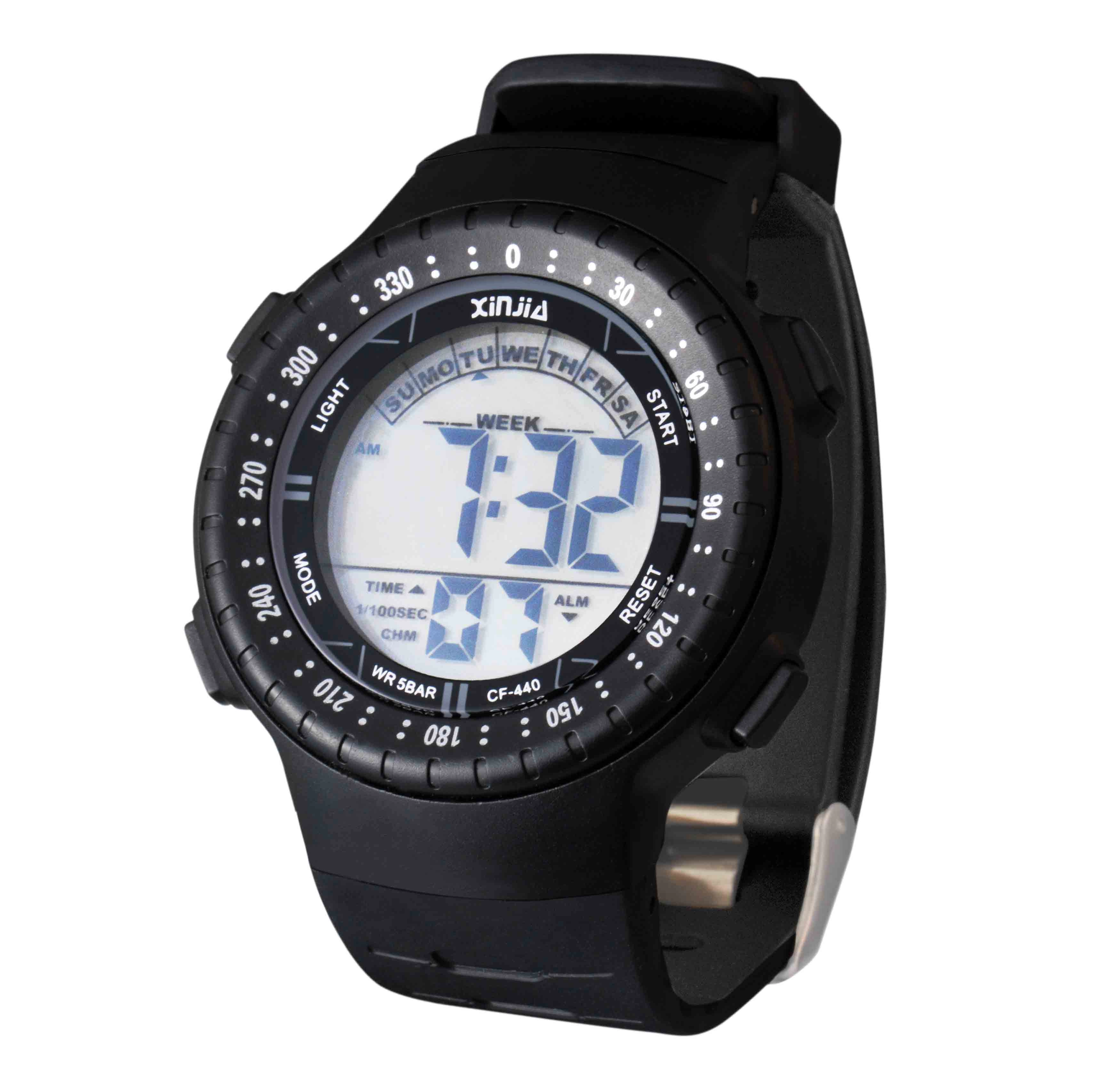 Classic Serie Bicyclo-Dial Fashion Teenagers Waterproof Digital Wristwatch