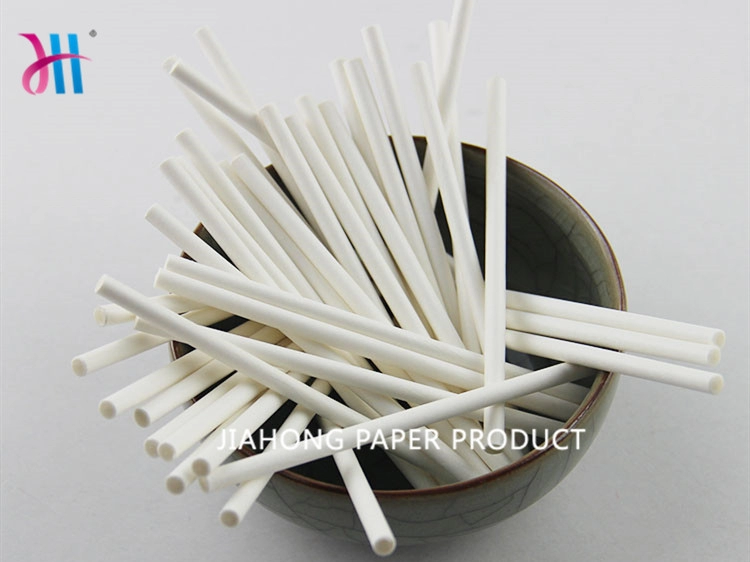 Food grade white solid lolly paper stick 3.0*73mm