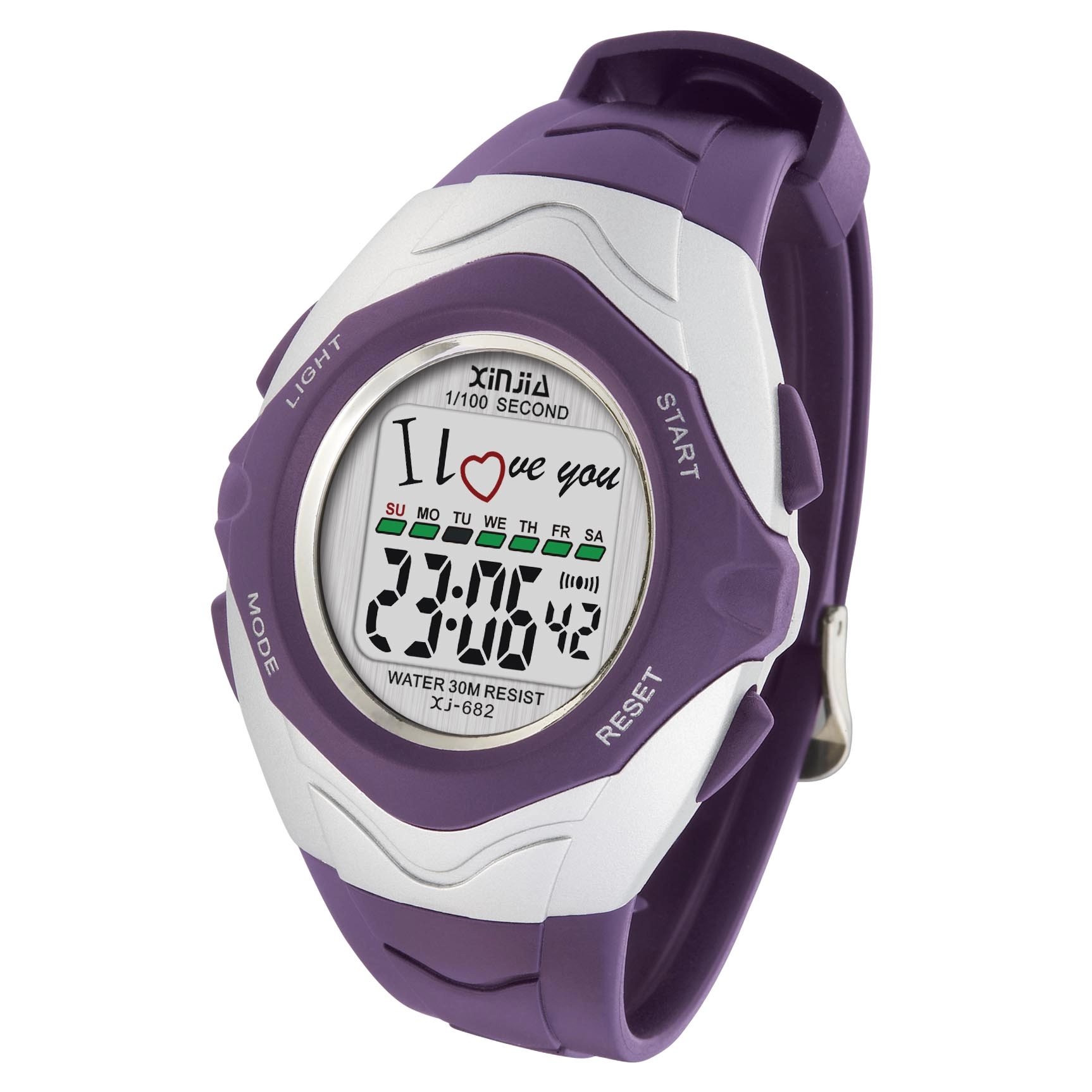 The Gift Of Love Digital Water Resistant  Wrist Watch