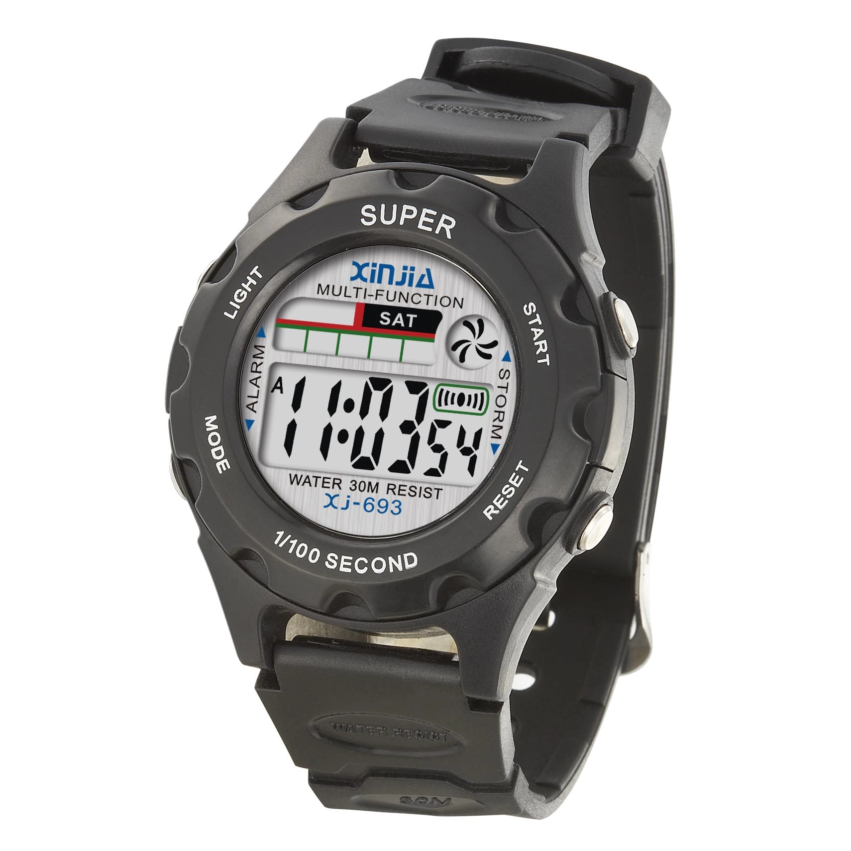 Multi-Function Digital Water Resistant Sport Mens Wrist Watch