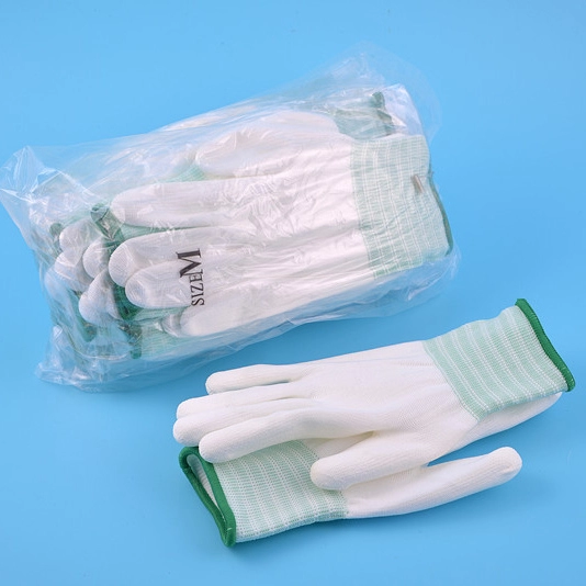 Nylon non-slip Gloves Palms PU Coated Gloves